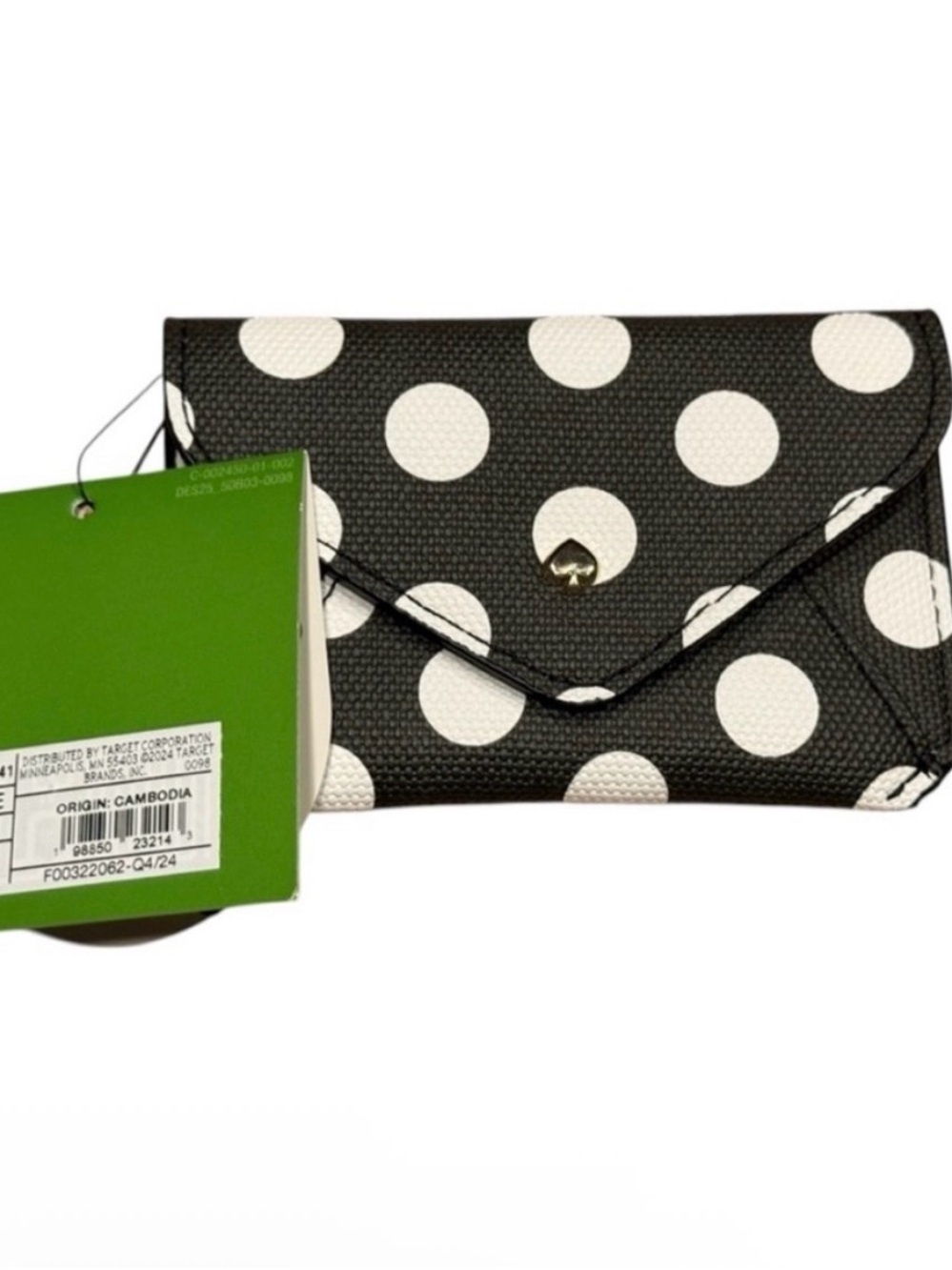 kate spade Black & White Polka Dot Card Holder - Picture 5 of 5